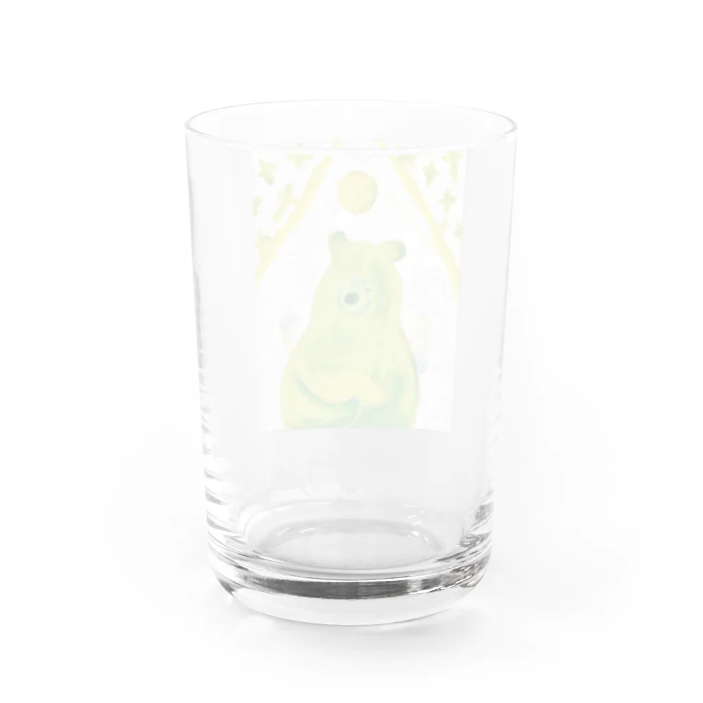 ヤマダサヲリの祈りのくま Water Glass :back