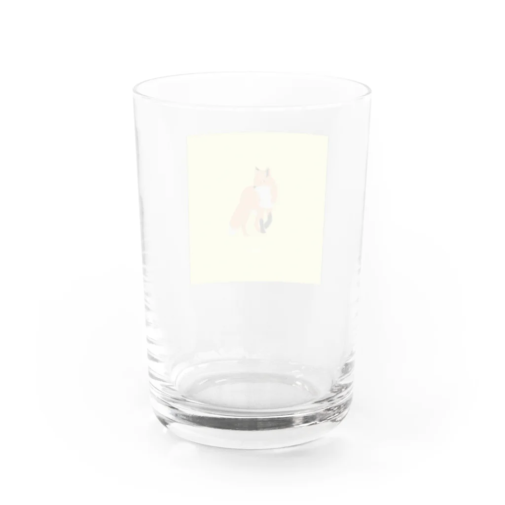 白玉しらこのきつね Water Glass :back