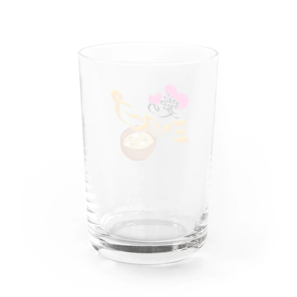 かえるのてぶくろの愛のミソスープ Water Glass :back