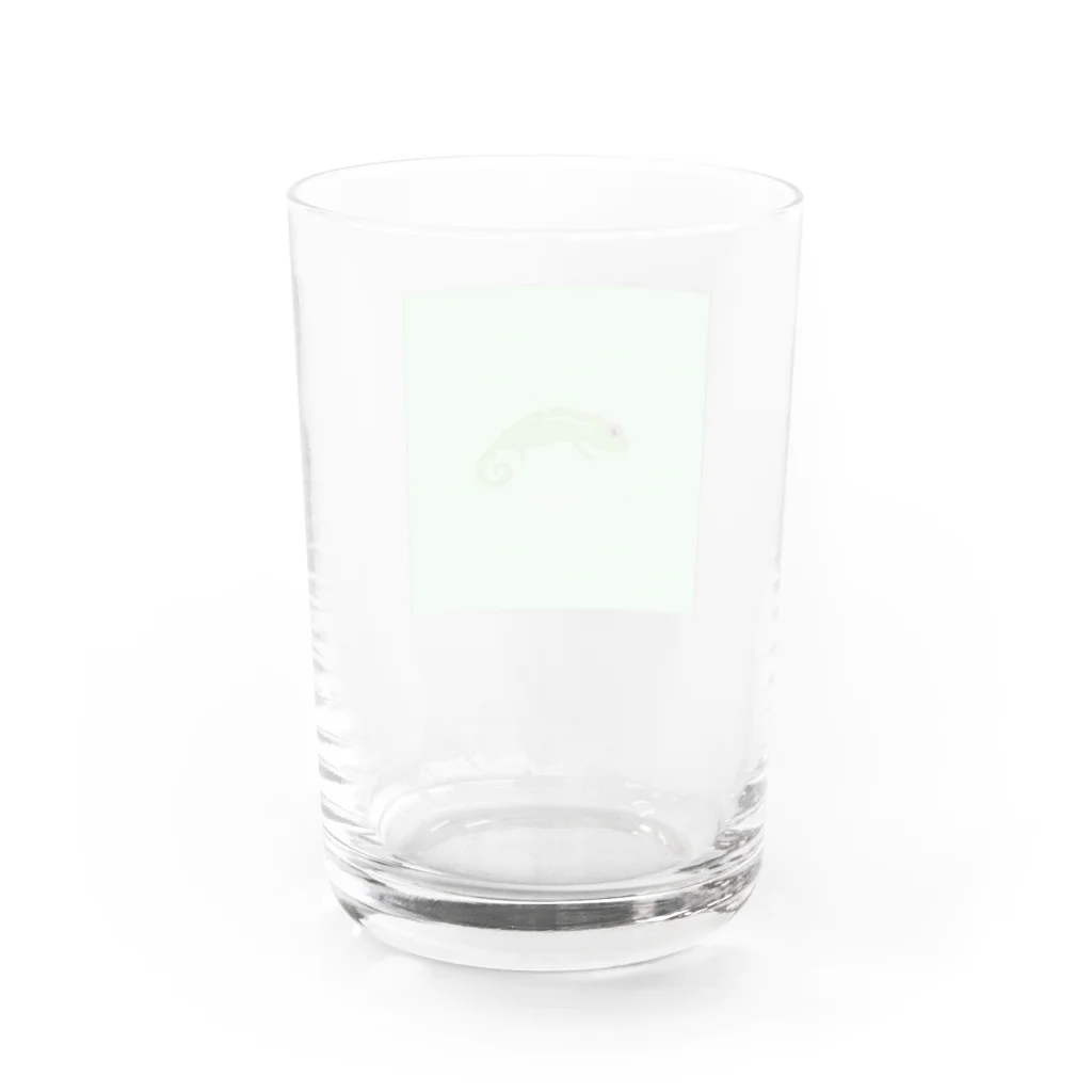 白玉しらこのカメレオン Water Glass :back