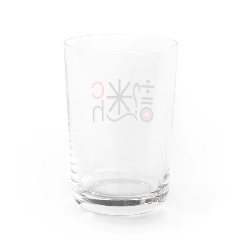 さおりんの謎ショップの謎ロゴグッズ Water Glass :back