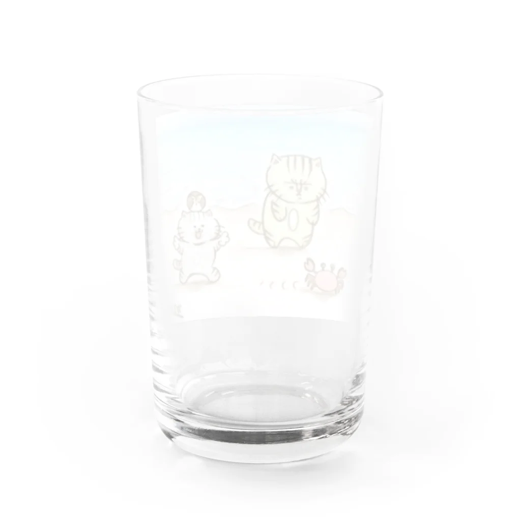 ぴーす☆の海辺のミー君 Water Glass :back