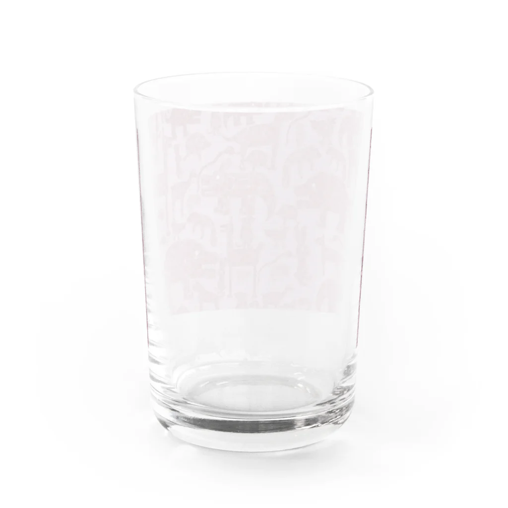 がうでぃ。のRED animals Water Glass :back