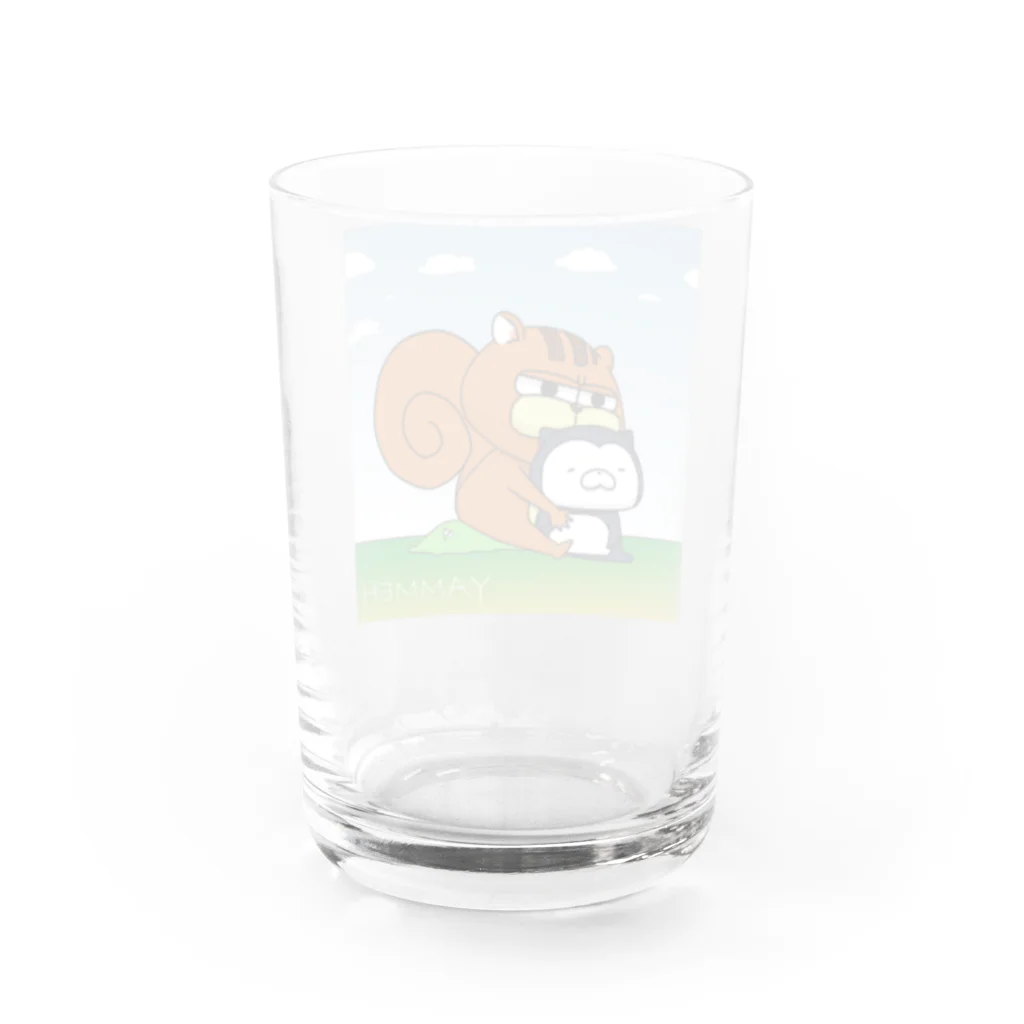 SUZURI×ヤマーフのガシッ Water Glass :back
