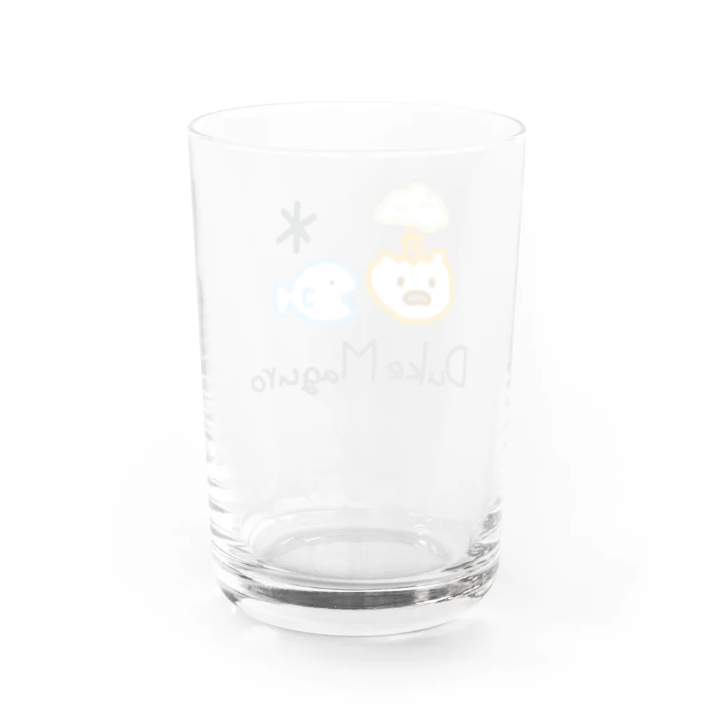 漬けマグロの推しマちゃん Water Glass :back