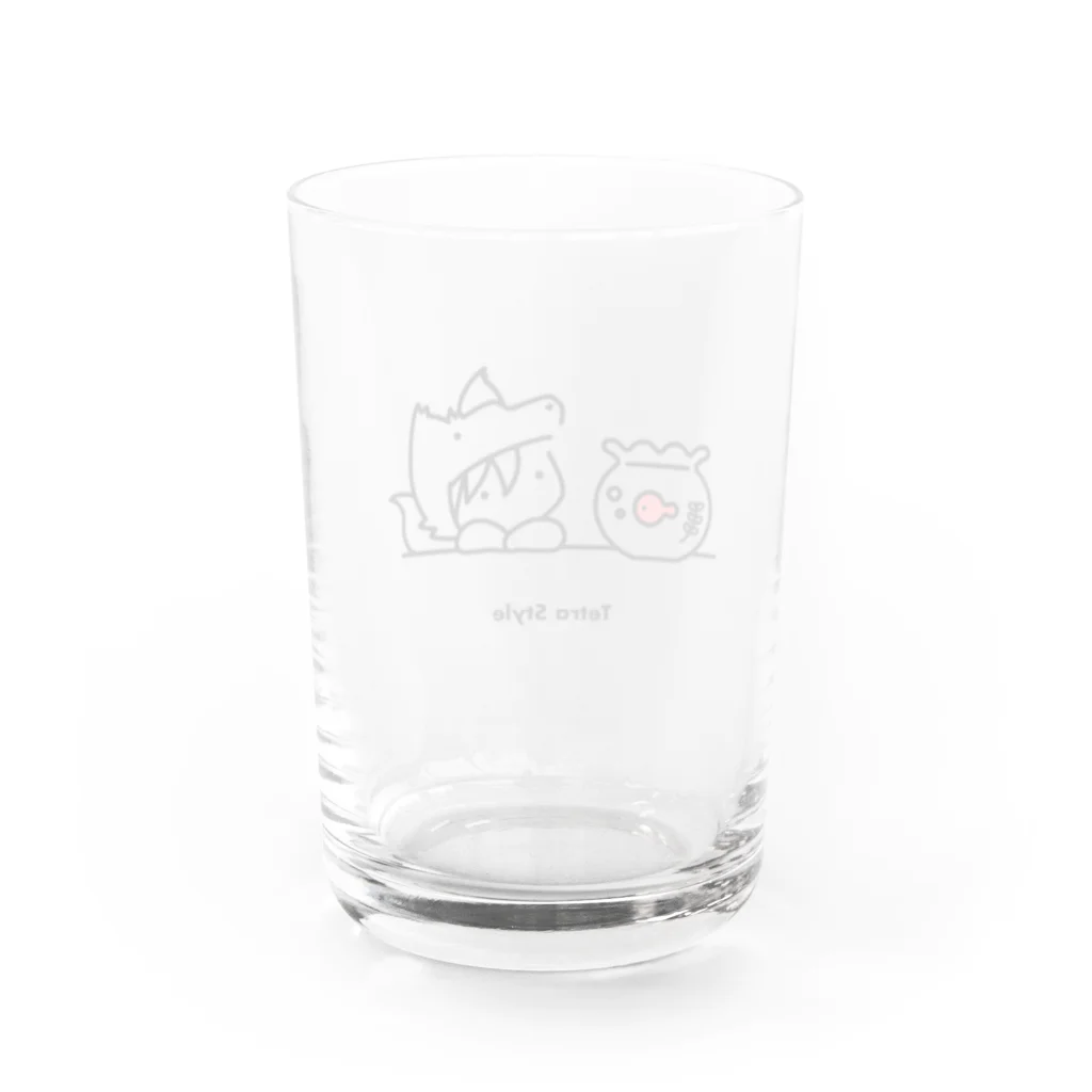 Tetra Styleの金魚（てとら） Water Glass :back