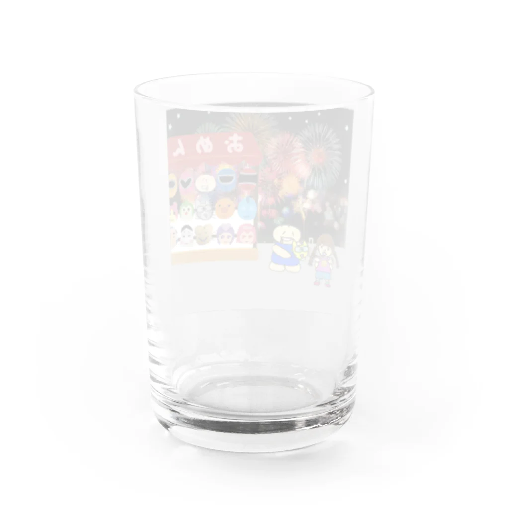 ☆あゆ ころ たろの☆ ハッピーライフの楽しいお面屋さん Water Glass :back