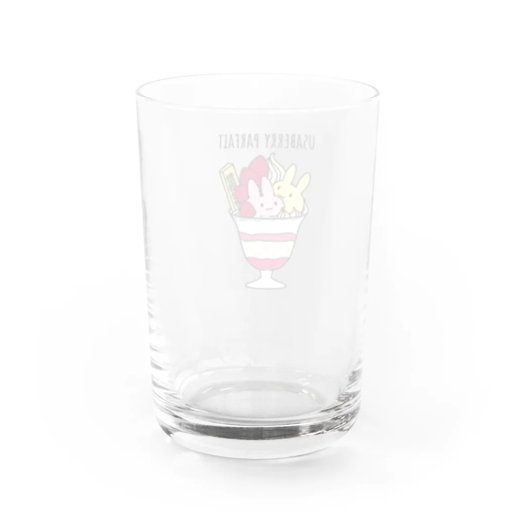 USAGI DESIGN -emi-のうさベリーパフェ Water Glass :back