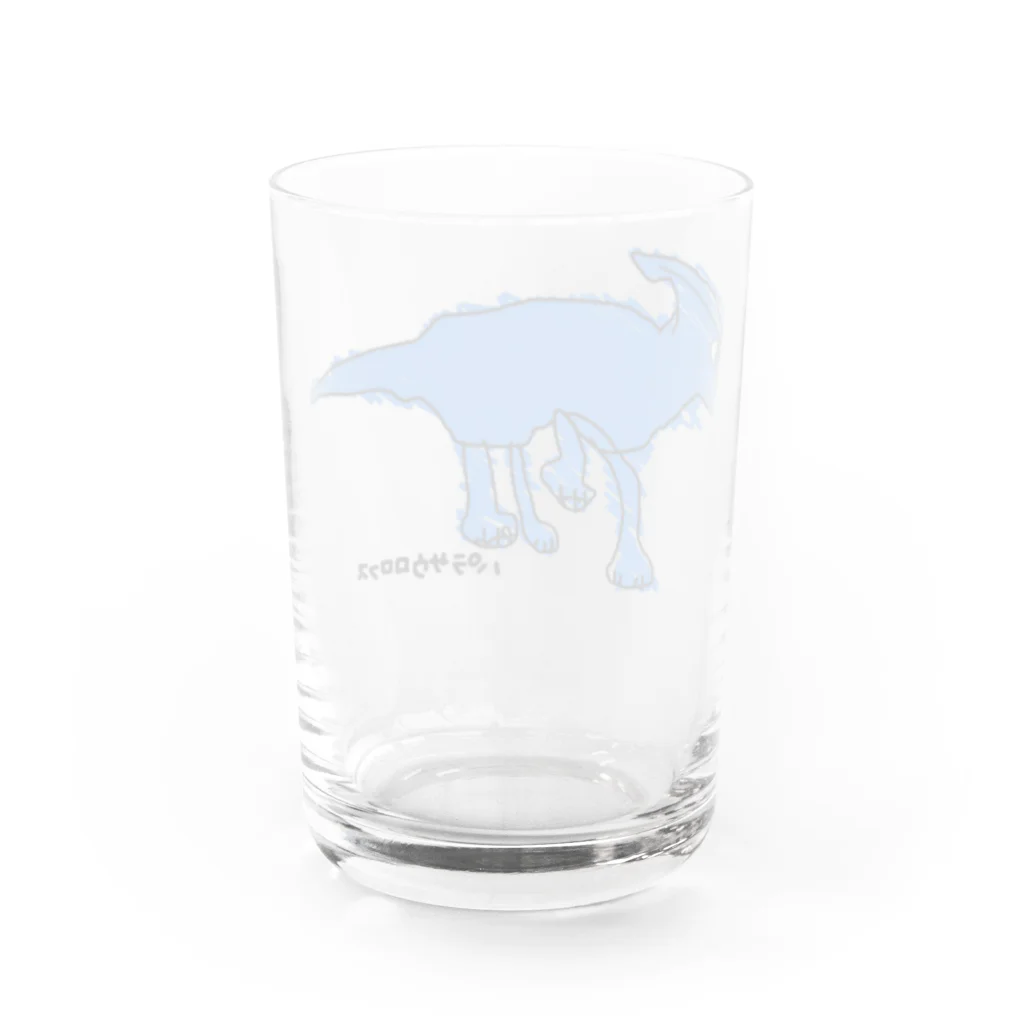 モモたろ屋のパラサウロロフスくん Water Glass :back