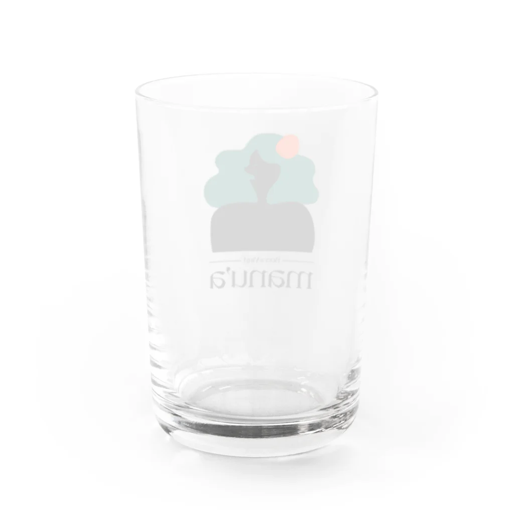 神泉manu'a beer clubのmanu'a people glass Water Glass :back