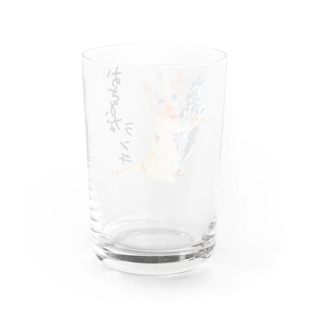 Rock catのおさかなランチ Water Glass :back