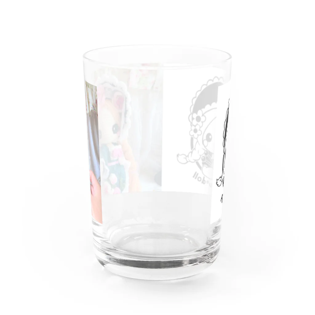 あみぐるどーるグッズSHOPの薔薇姫さま&あみぐるどーるロゴタイプ Water Glass :back