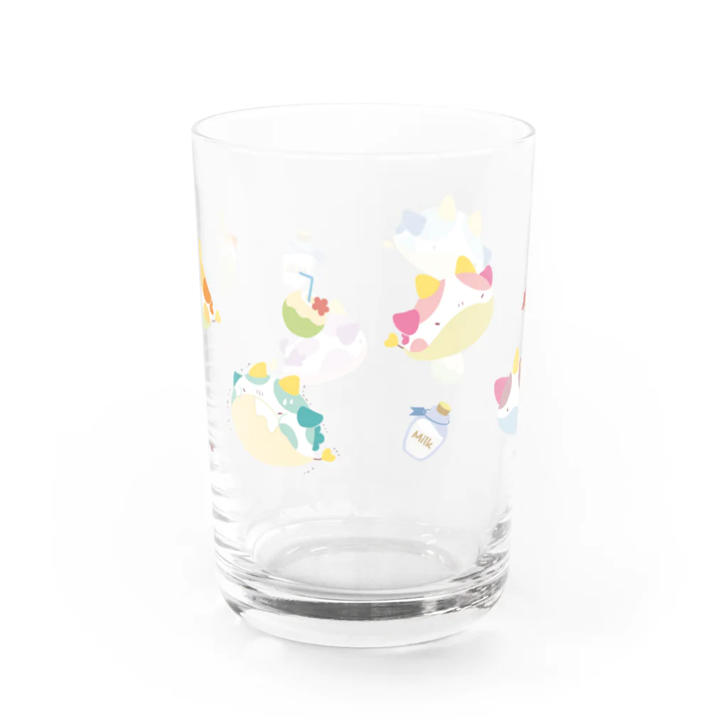 かわいそかわいい🍼ウミウシさんのウミウシさんがいっぱい🍼 Water Glass :back