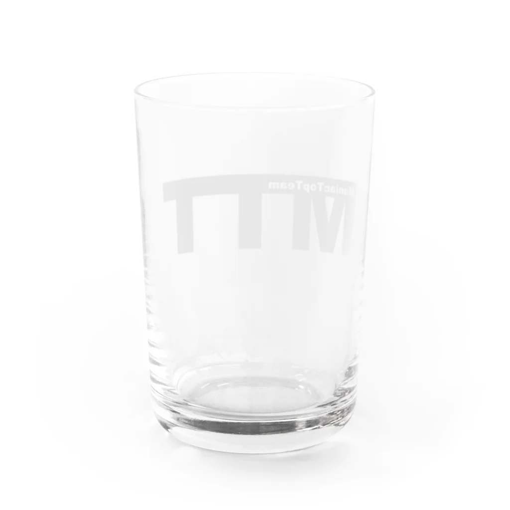 マニアックトップチームグッズショップのMTT（ManiacTopTeam） Water Glass :back