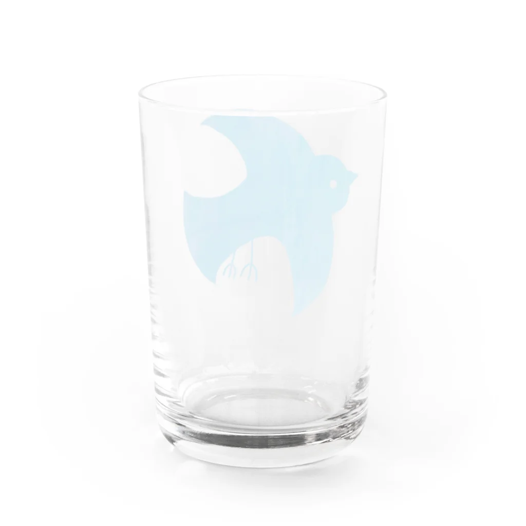 ぬんぬんの部屋の青い鳥 Water Glass :back