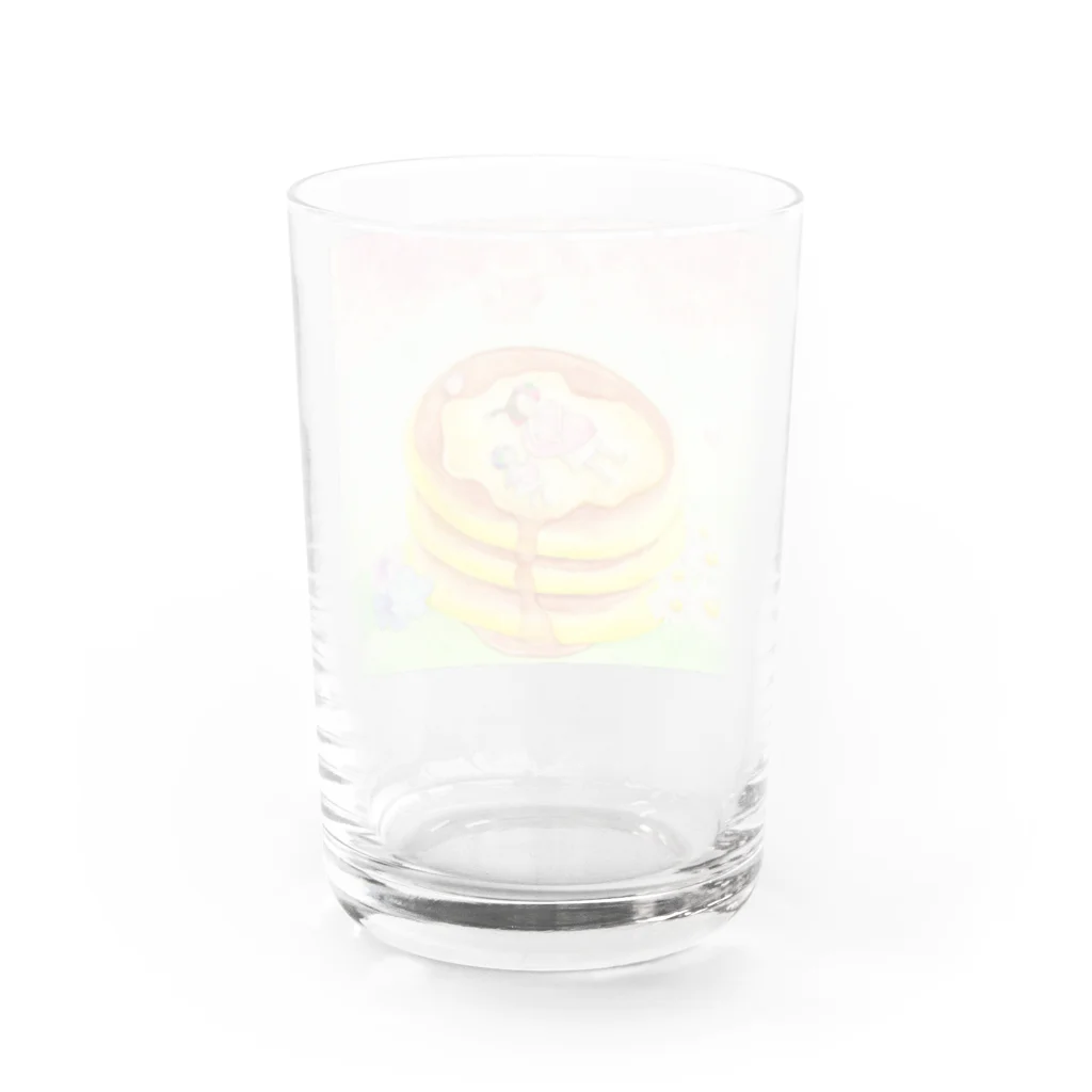 スイートぽてとのお昼寝ホットケーキ Water Glass :back