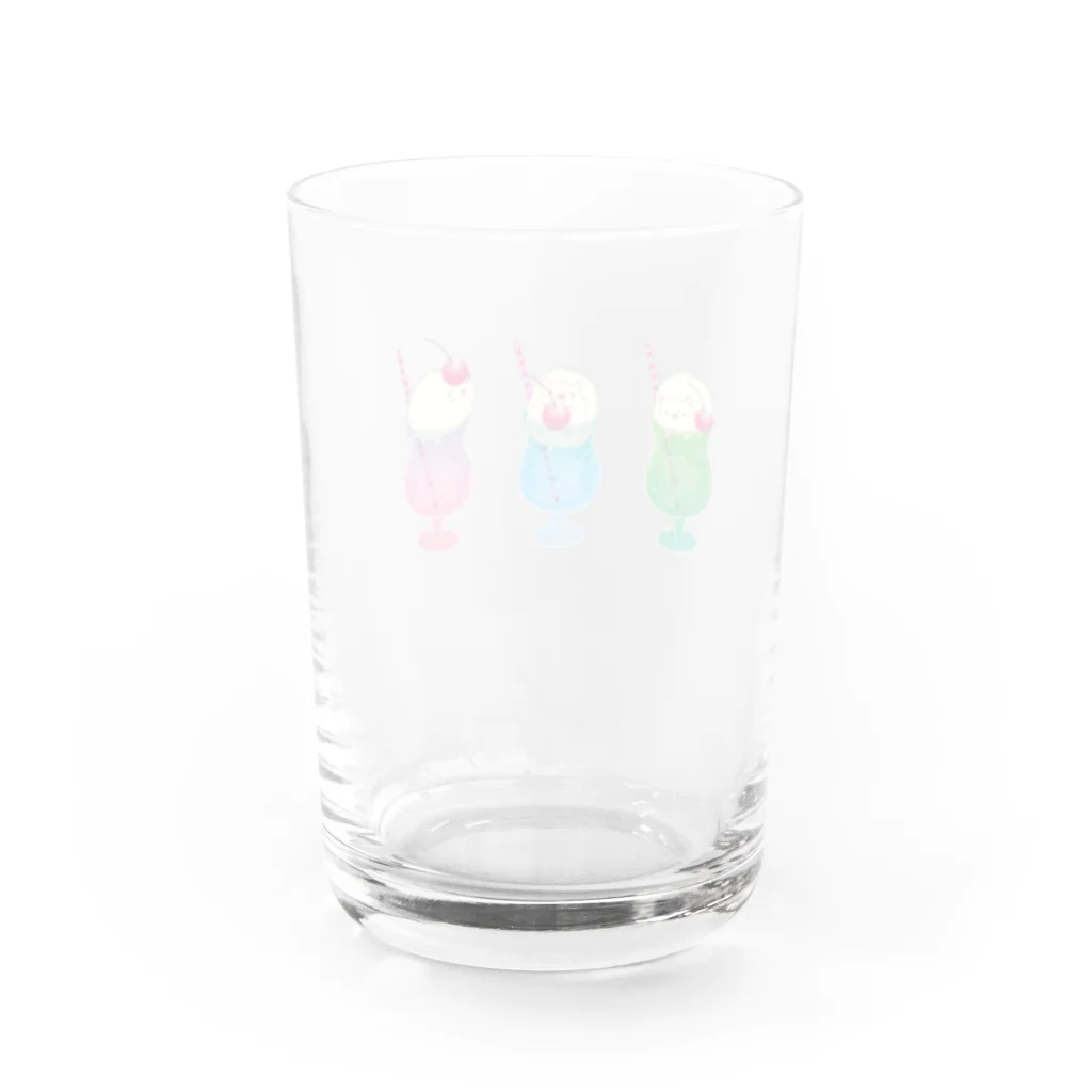 moctaaのハリクリ！　ハリークリームソーダ Water Glass :back