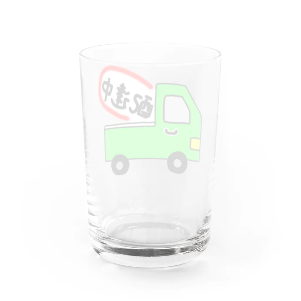 それいゆの配達中（軽トラック緑） Water Glass :back