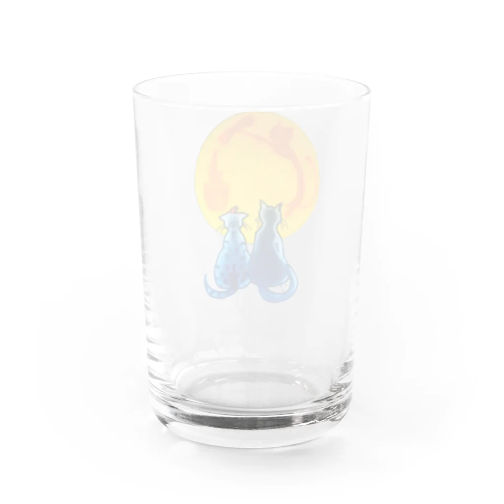 miku'ꜱGallery星猫の月とにゃんこ Water Glass :back