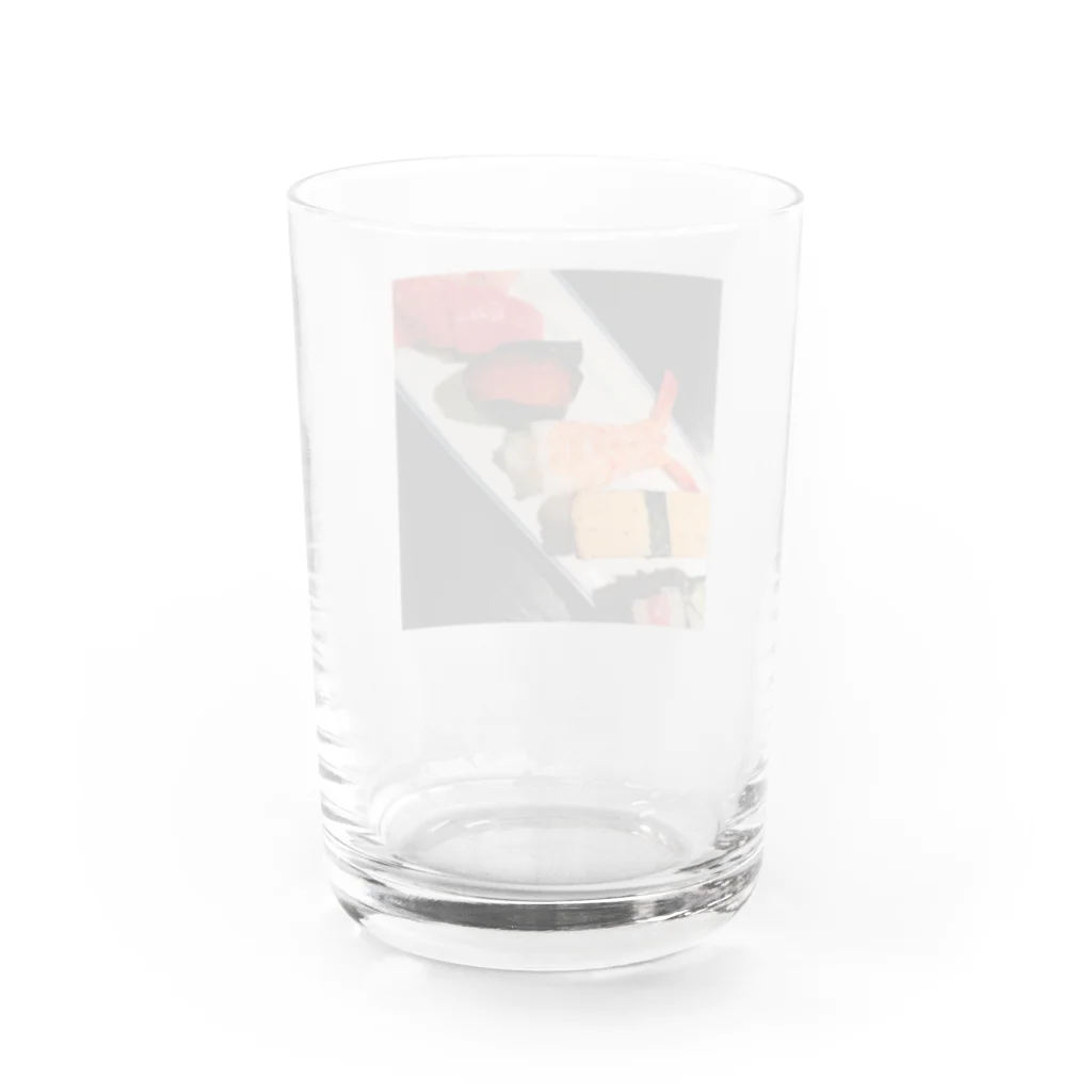 シュークリーム工場のお寿司盛り合わせ Water Glass :back