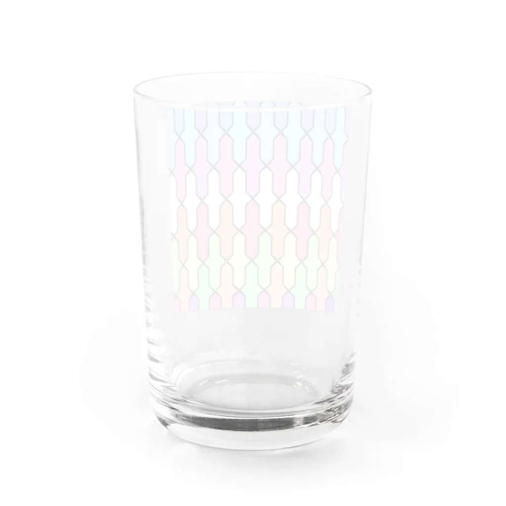 creative 凪斗 suzuri店のカラフルカラフル Water Glass :back