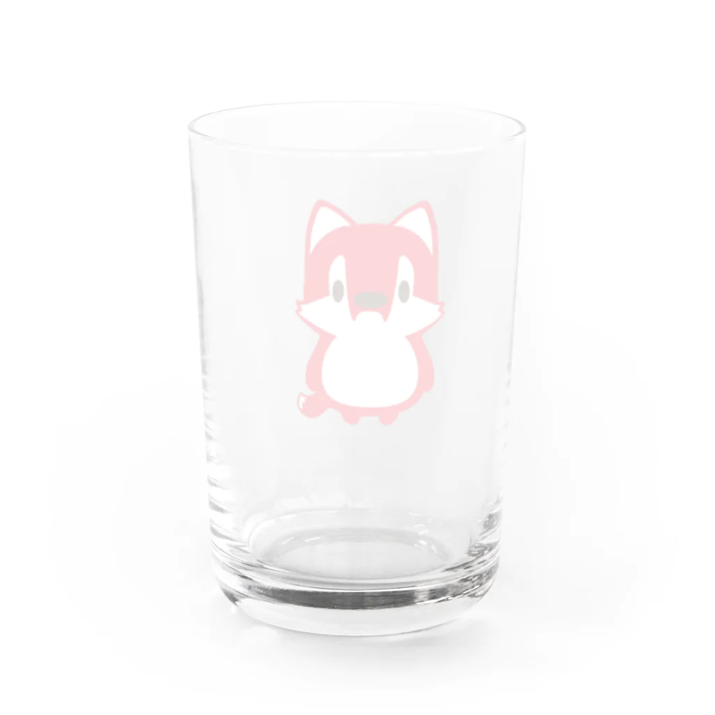 HSMT design@NO SK8iNGの赤いきつねさん Water Glass :back