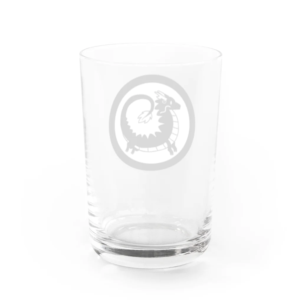 十五一の家紋風・龍 Water Glass :back