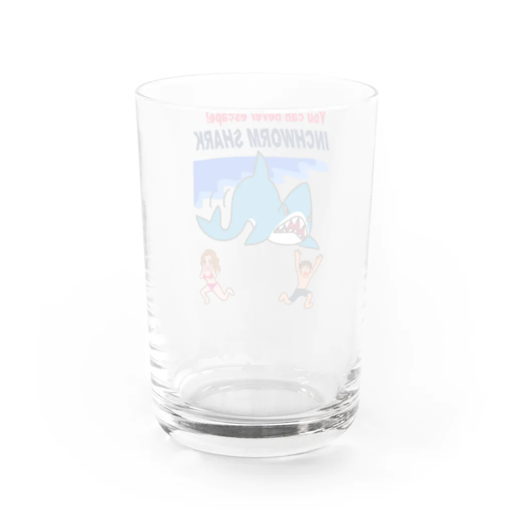 キッズモード某の恐怖！シャクトリシャーク Water Glass :back