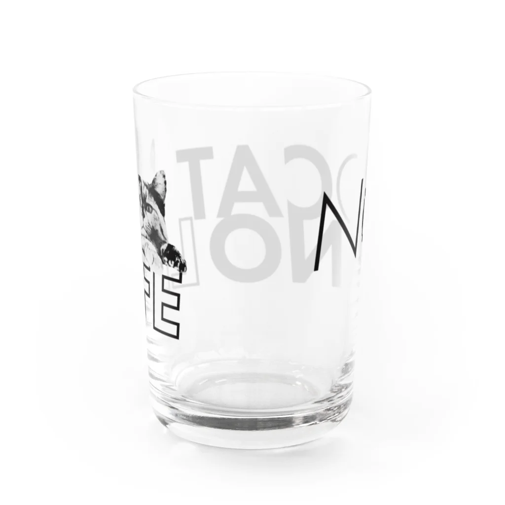 ECOGRAPHIX STOREのNO CAT, NO LIFE（Glass） Water Glass :back