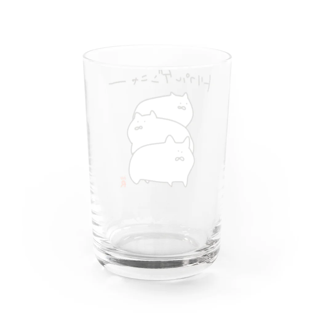 なで肩うさぎの美香堂のトリプルゲンニャー Water Glass :back