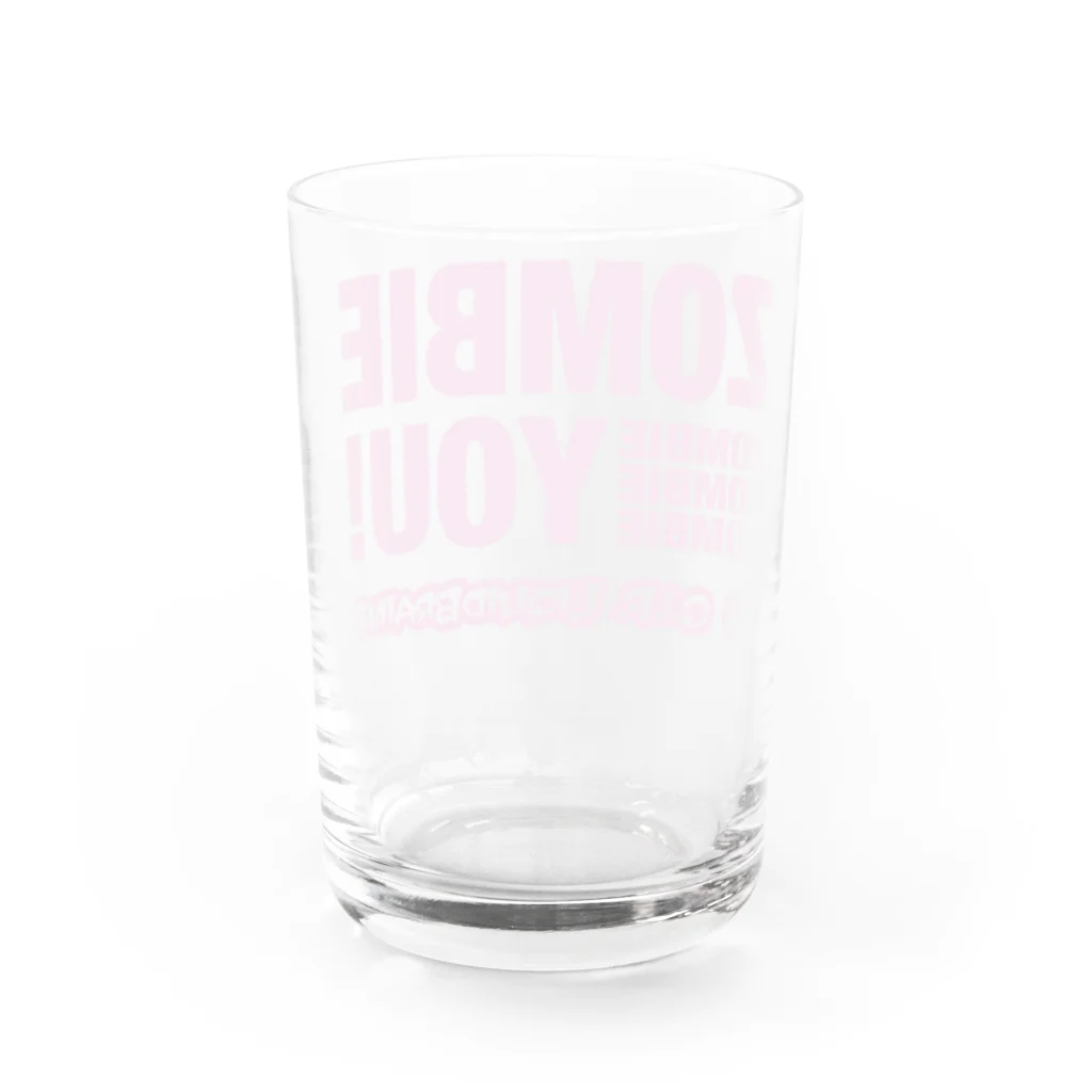 KohsukeのZombie You! (pink print) Water Glass :back