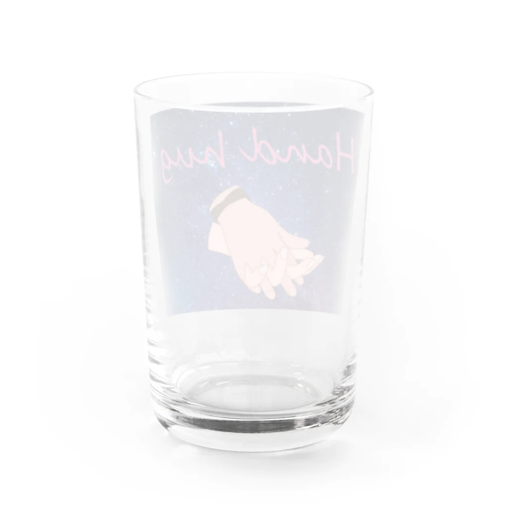 キッズモード某のハンドハグ(天の川Vr） Water Glass :back