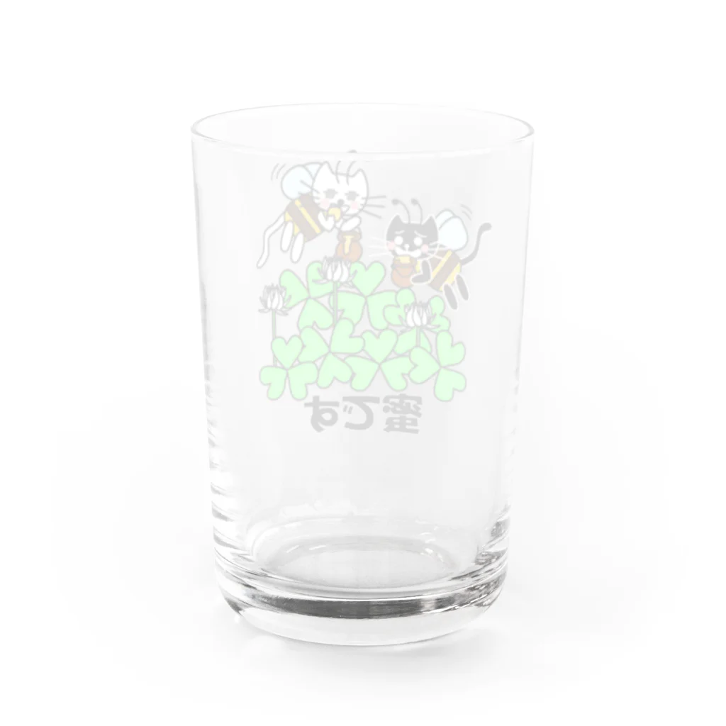 J's Mart 2ndのたまとクロの蜜です Water Glass :back