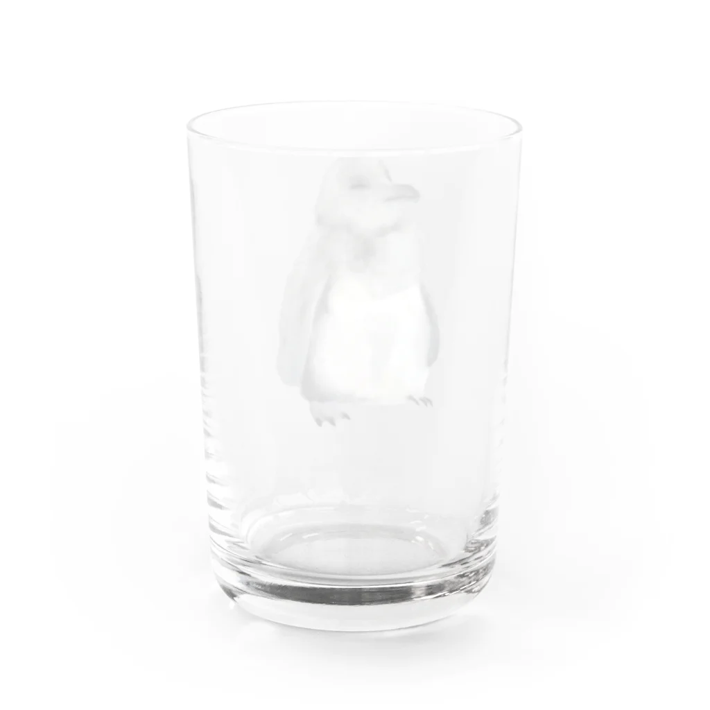 白山の山ショップのこどものぺんぎん Water Glass :back