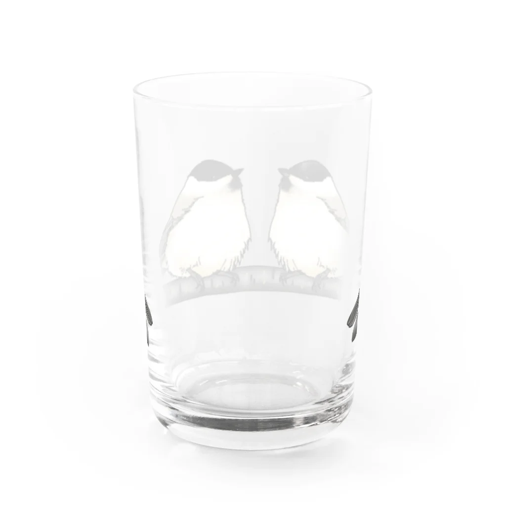 Coo-birdのはしぶとがら＆こがら Water Glass :back