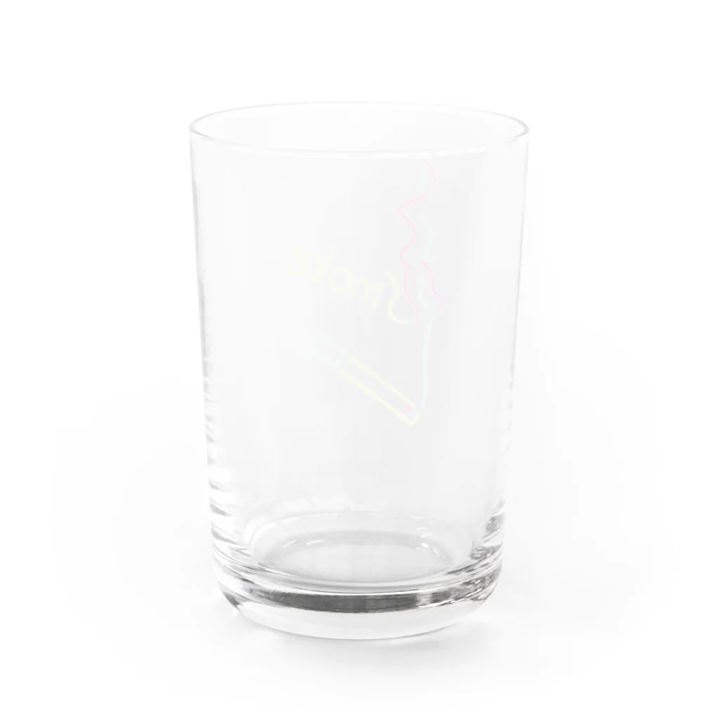 YAGEN's Baseの煙にむせる smoke 80's Water Glass :back