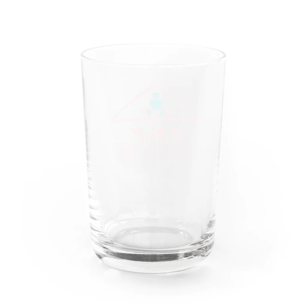 まっつん工房の熱血！サウナ部！【赤青バージョン】 Water Glass :back