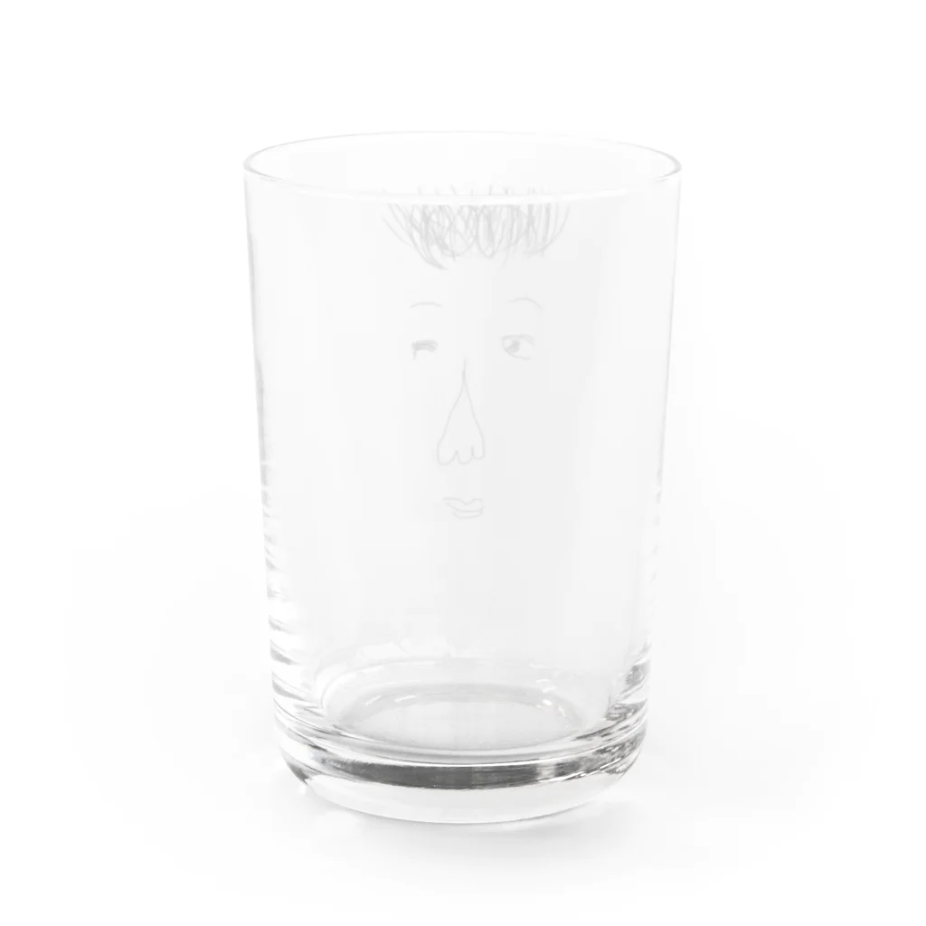 さかみーショップの何かになりたい男 Water Glass :back