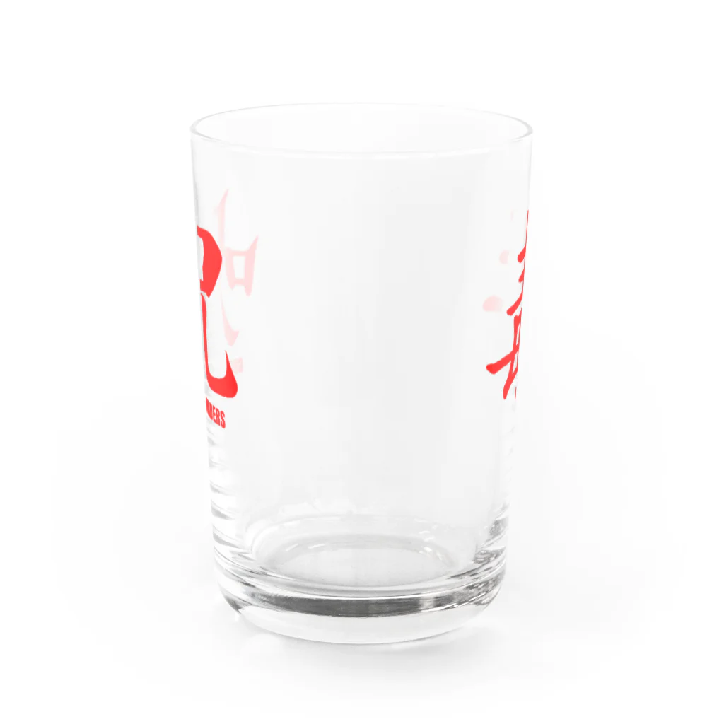 クサカイ商店の呪×毒グラス 赤 Water Glass :back