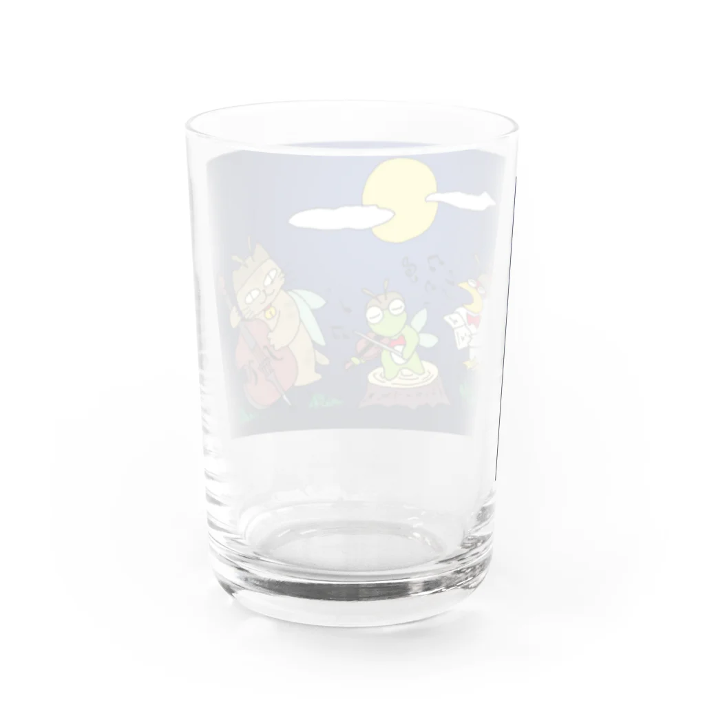 yama-onの秋の夜 Water Glass :back