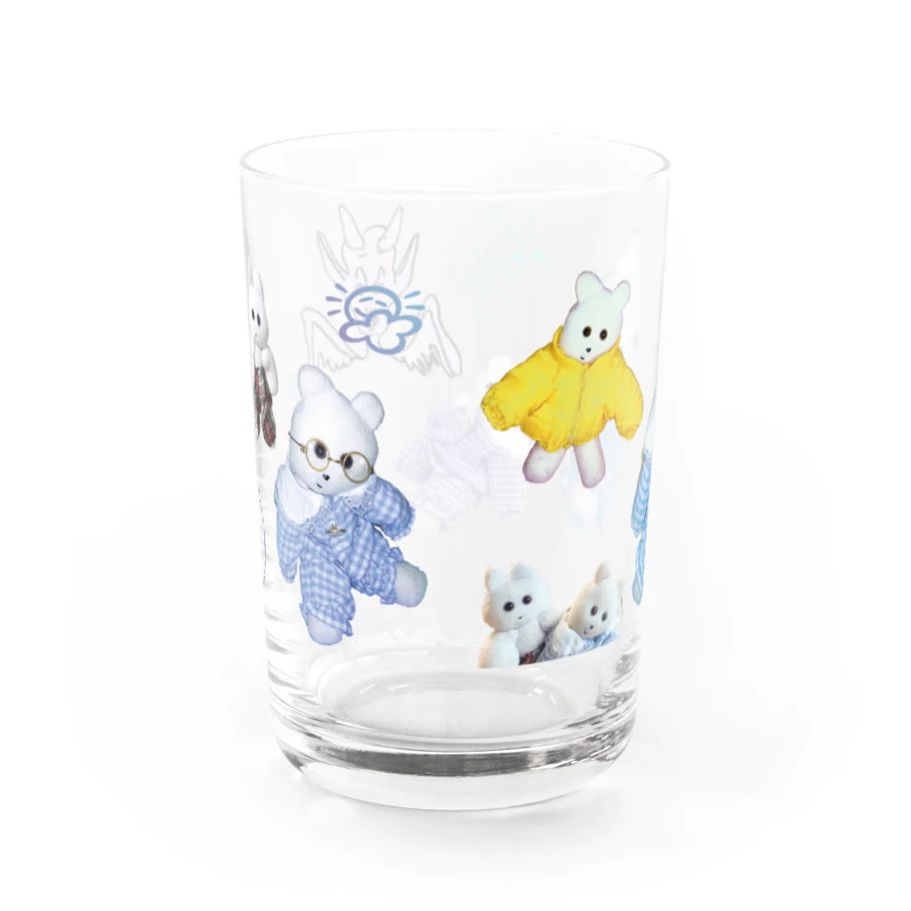 くまきちショップやさんのkmakici street Water Glass :back