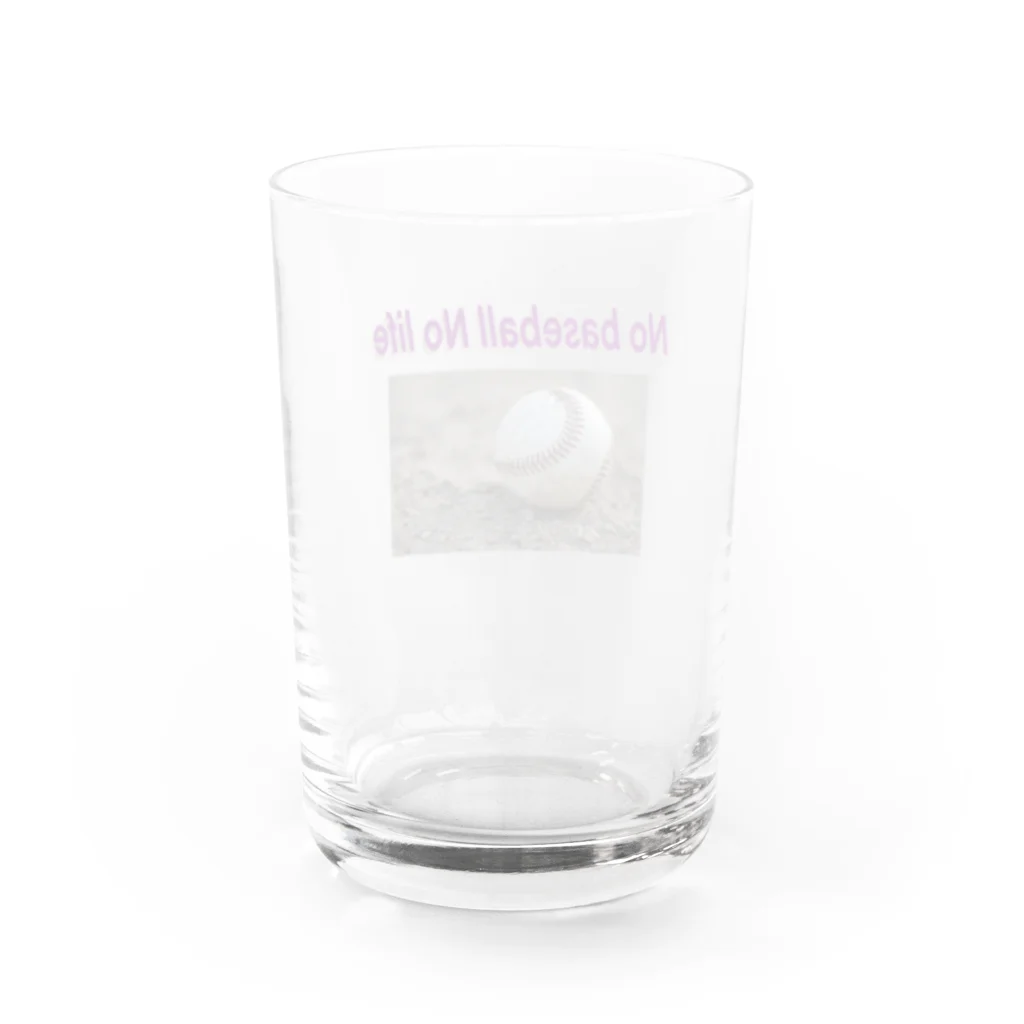 macaronマカロン🍯のNo baseball No life Water Glass :back