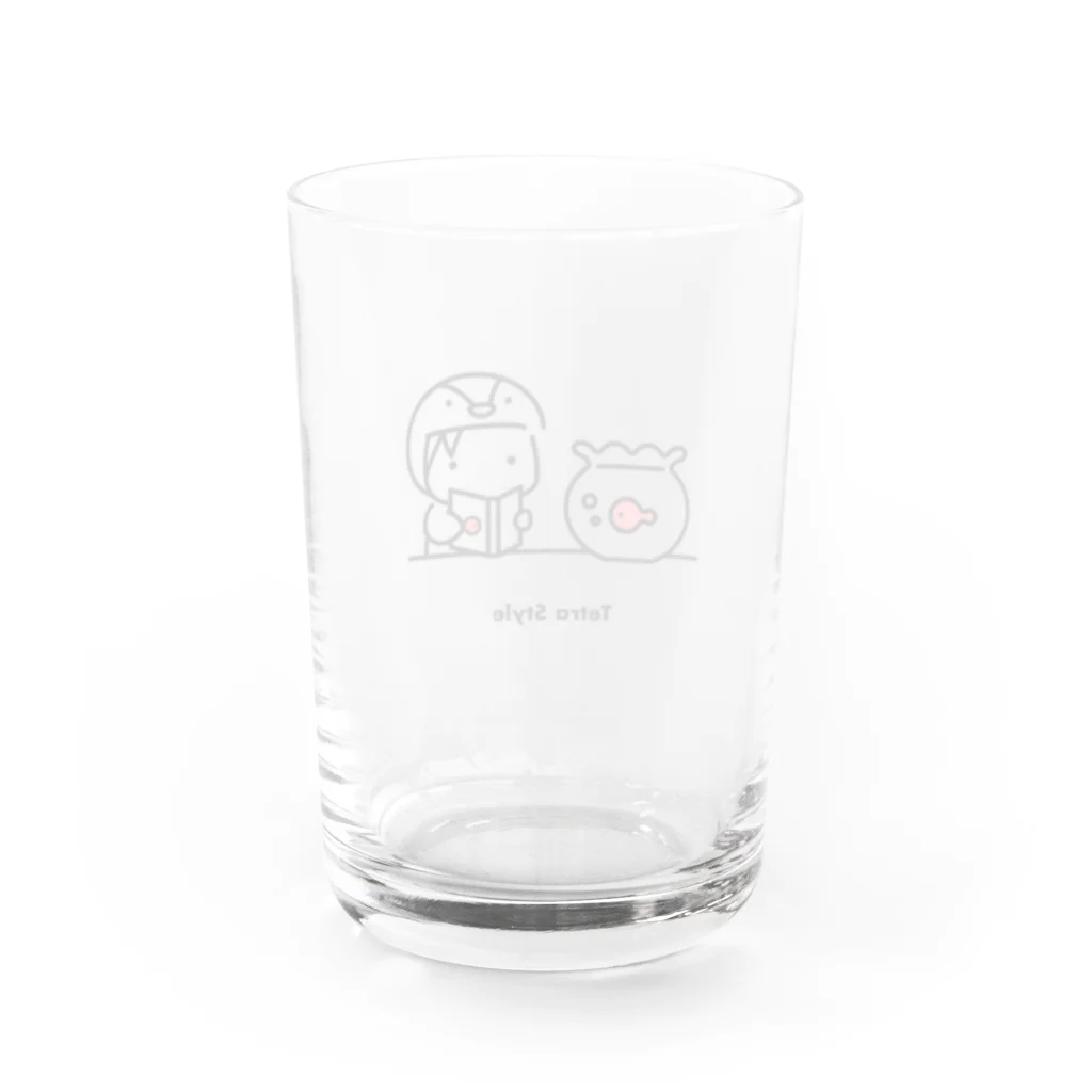 Tetra Styleの金魚（スイ） Water Glass :back