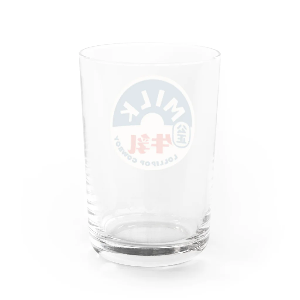 lollipop cowboyの牛乳 Water Glass :back