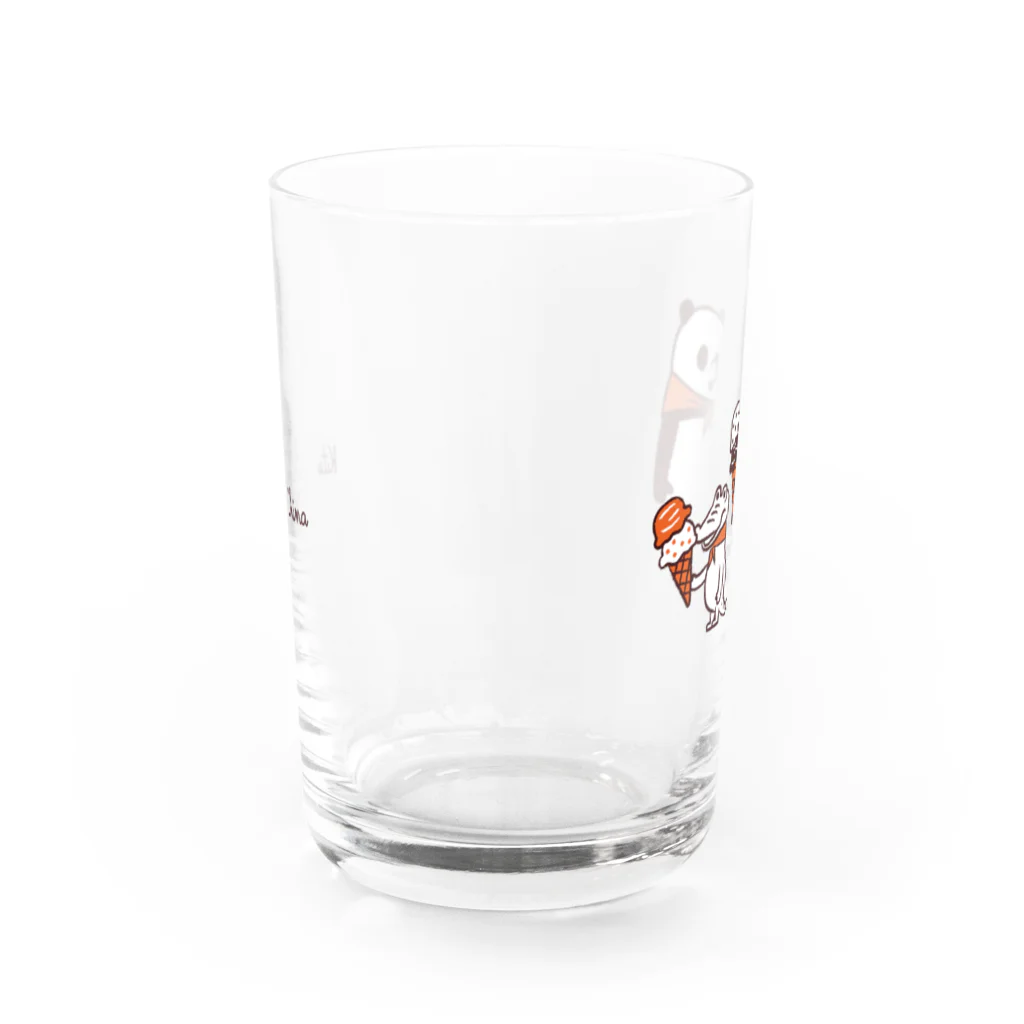 キッチュのアイスクリーム食べよ　パンダのおはなし Water Glass :back