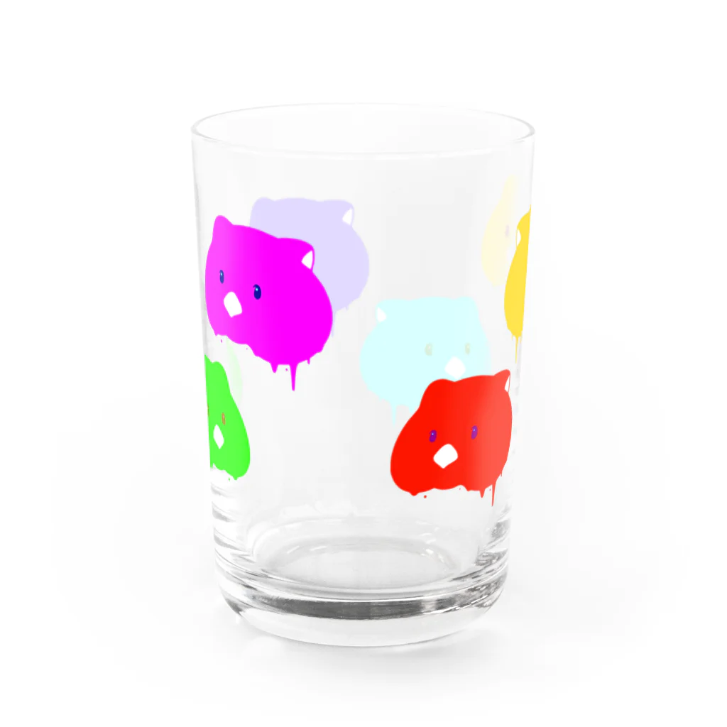 ほっぺぇた（頬平太）のしたたるウォンバット Water Glass :back