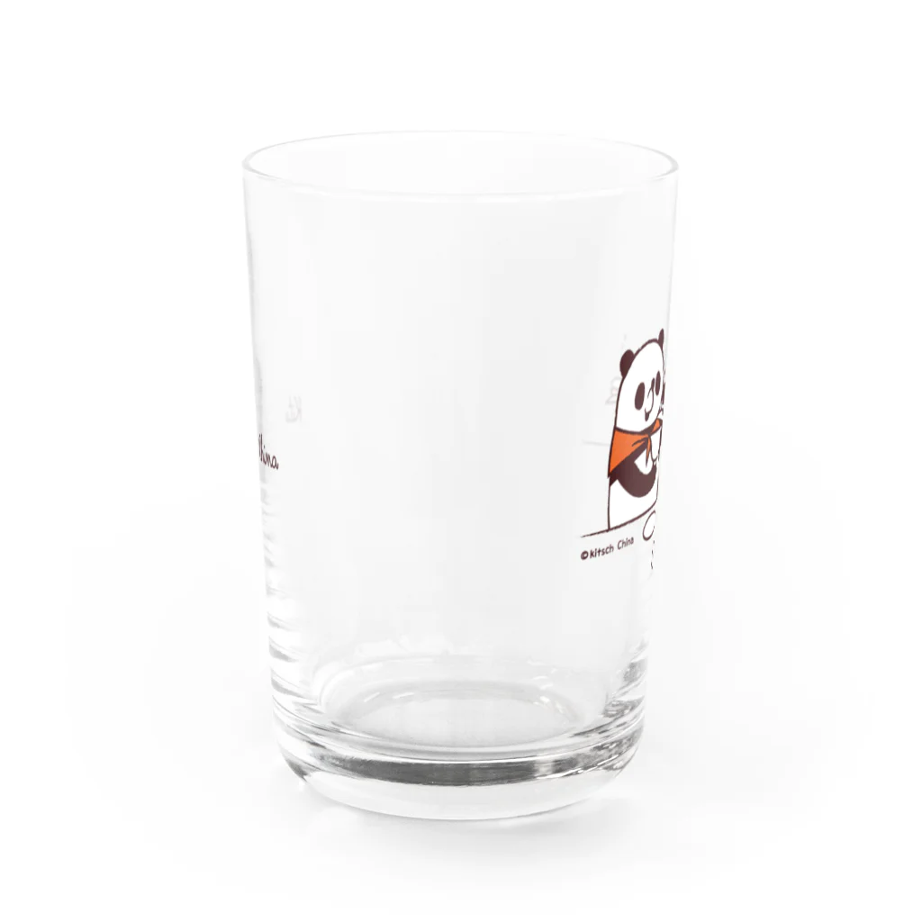 キッチュの中国茶タイム　パンダのおはなし Water Glass :back