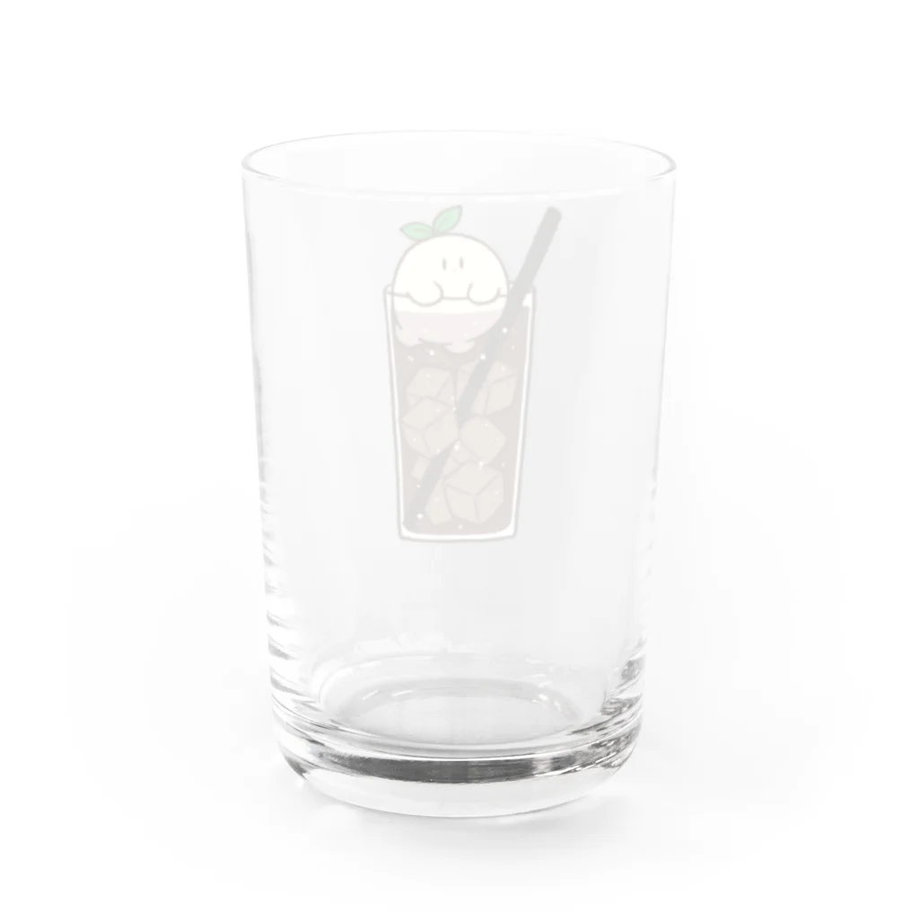 ハコモリストアのコーヒーフロートちゃん Water Glass :back