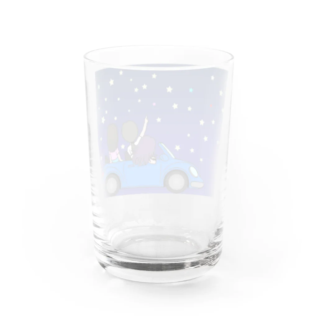 SAYU☆GOODSの星を数える３人 Water Glass :back