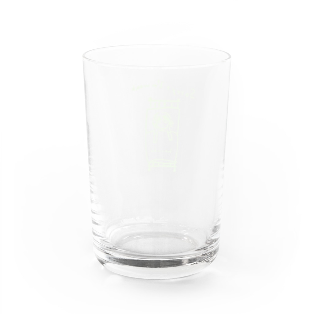 in the bed shop(遥さんのお店)のHaruka is in bed Water Glass :back
